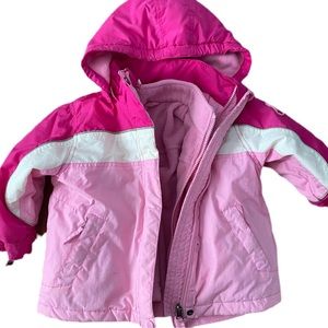 Girls PLACE Nylon Waterproof Fleece Ski Jacket, 3t